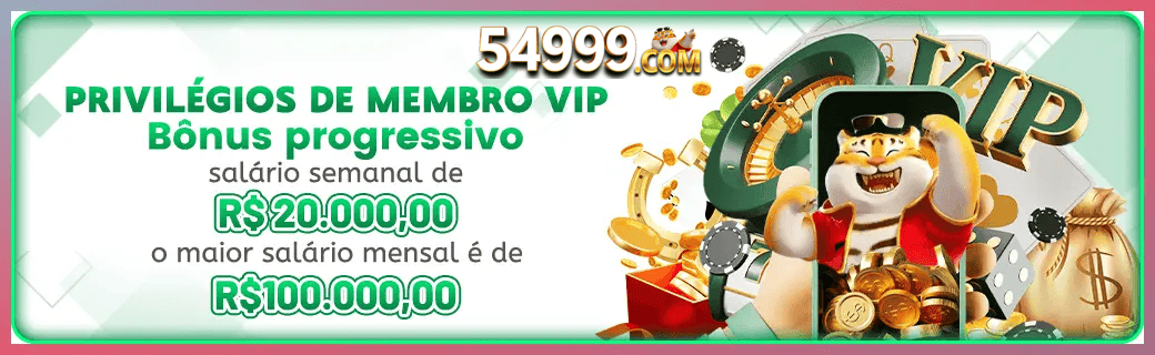54999 bônus — cashback 15 por cento e níveis VIP